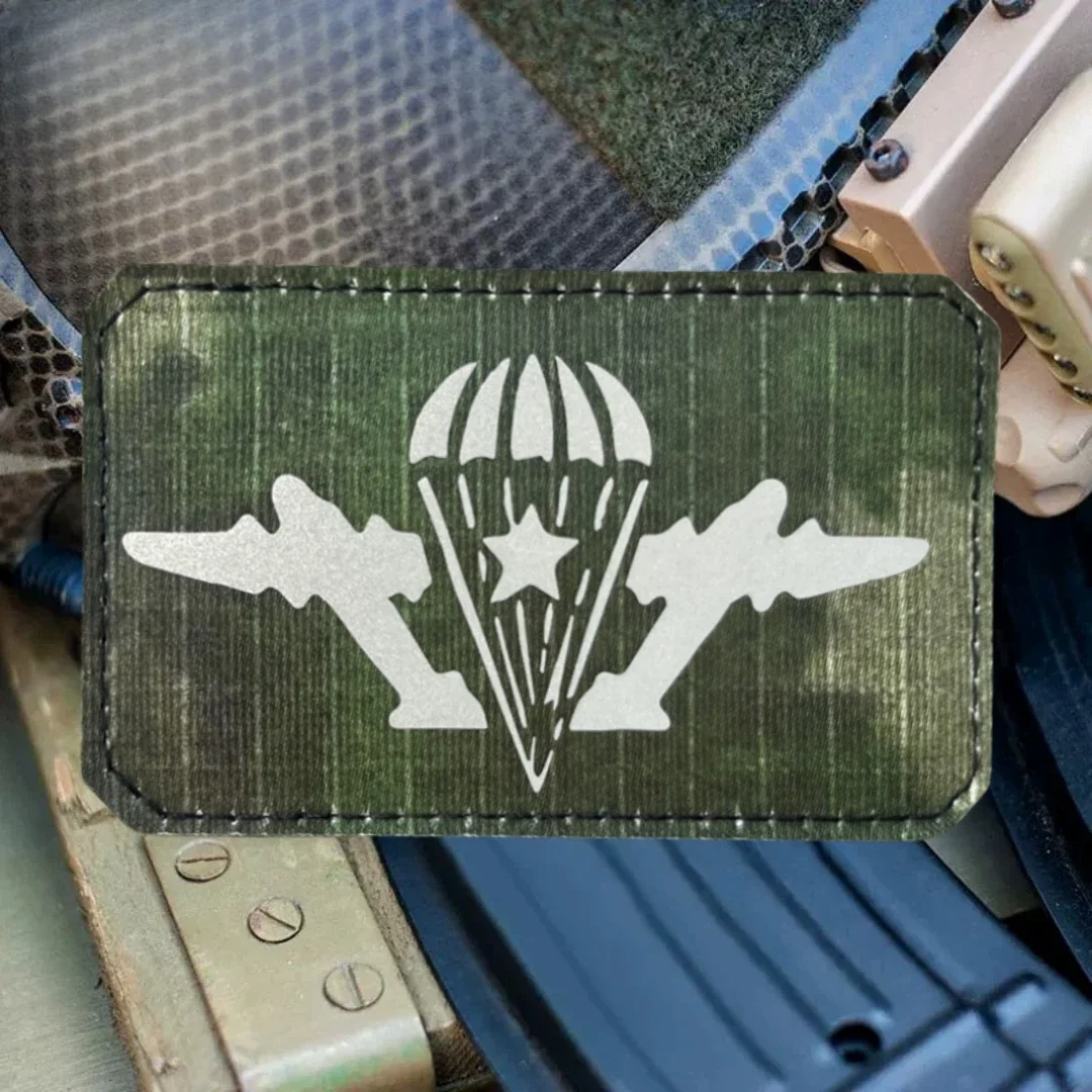 Parche militar con tecnología de señal de llamada "VDV", insignia de moral táctica, parches de gancho y bucle impresos para ropa, pegatina para casco militar - imagen 5
