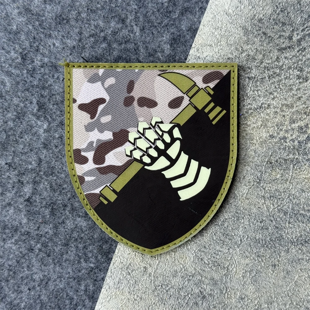 Parche militar táctico del ejército moral, "acha y lobo", material impreso, adecuado para chalecos, chaquetas, mochilas, etc. - imagen 5