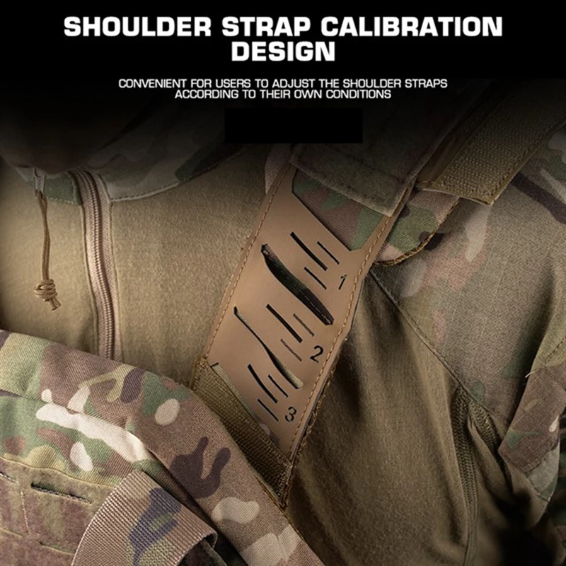 Chaleco portador de placa táctico KZ de liberación rápida para hombres, chaleco portador de placa totalmente ajustable con forro de malla 3D transpirable - imagen 4