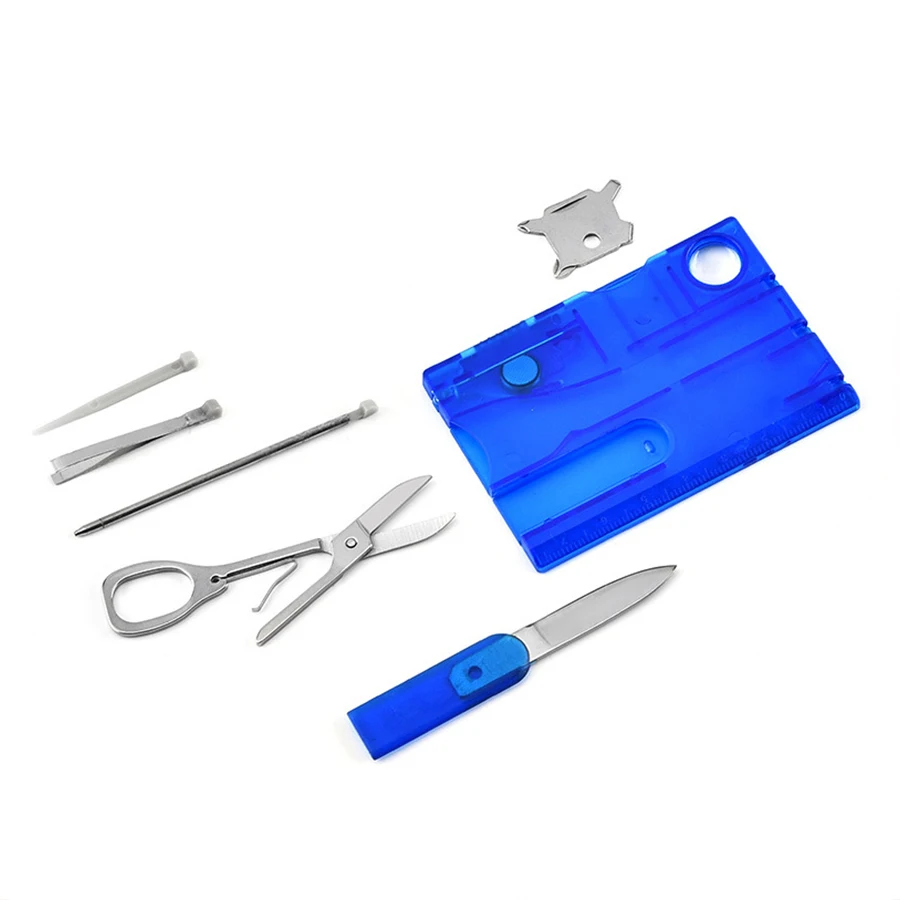 Multiherramienta ultrafina tarjeta 12 en 1 – EDC para camping y supervivencia - imagen 4