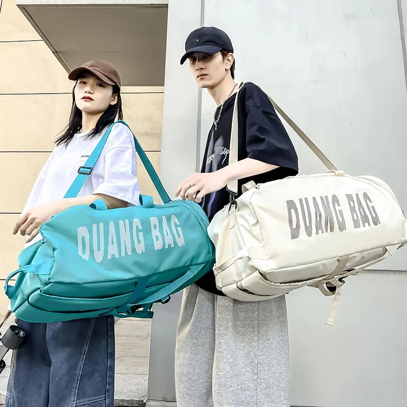 Bolsa de gimnasio deportiva para hombre, mochila de viaje de Fitness, paquete de zapatos impermeable grande, bandolera de hombro deportiva, bolsas para portátil de baloncesto - imagen 5