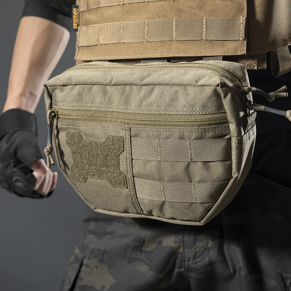 Riñonera táctica MOLLE – Bolsa EDC doble capa nailon outdoor - imagen 5