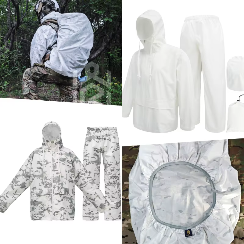 MCAP Traje de lluvia táctico chaqueta y pantalón impermeable - imagen 2