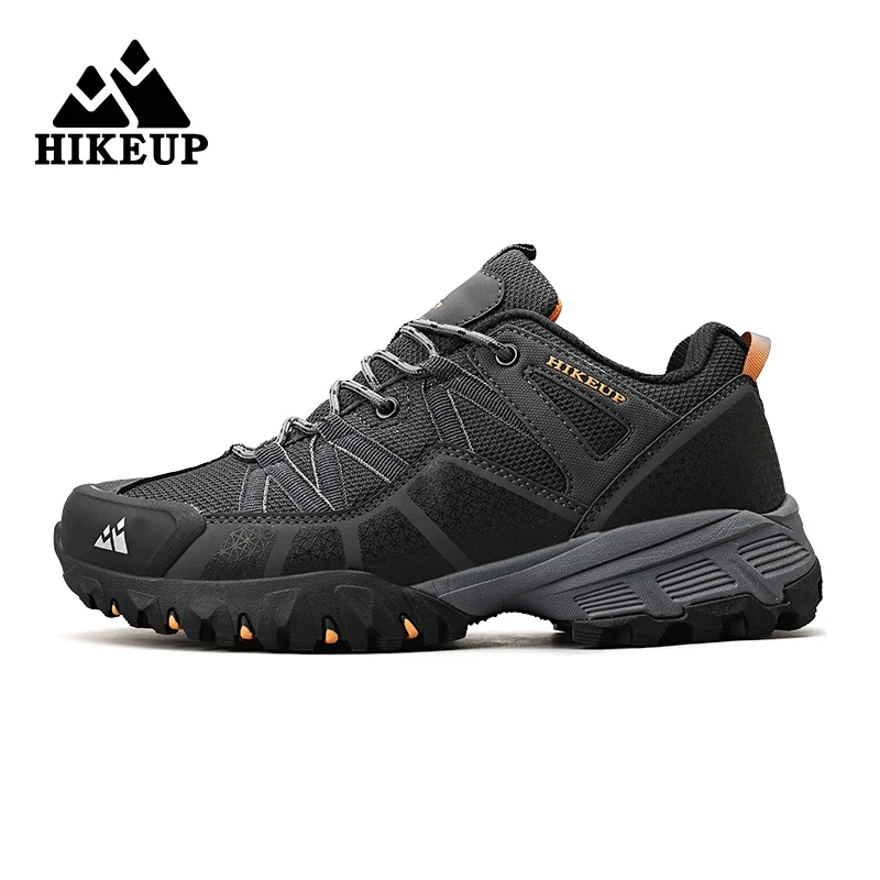 HIKEUP, zapatos de senderismo para hombre, zapatos de escalada de tela de malla, zapatillas de Trekking al aire libre para hombre, suela de goma, salida de fábrica - imagen 2