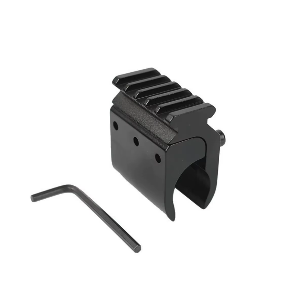 Adaptador Picatinny para tubo 17-27mm - soporte aluminio linterna - imagen 5