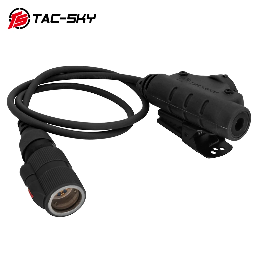 TAC-SKY U94 V2 6Pin PTT táctico tiro caza adaptador de auriculares para AN/PRC 152 \ 148 Walkie Talkie táctico - imagen 3