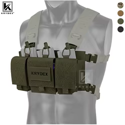 KRYDEX Triple porta cargadores 556 con bolsas GP para chaleco táctico