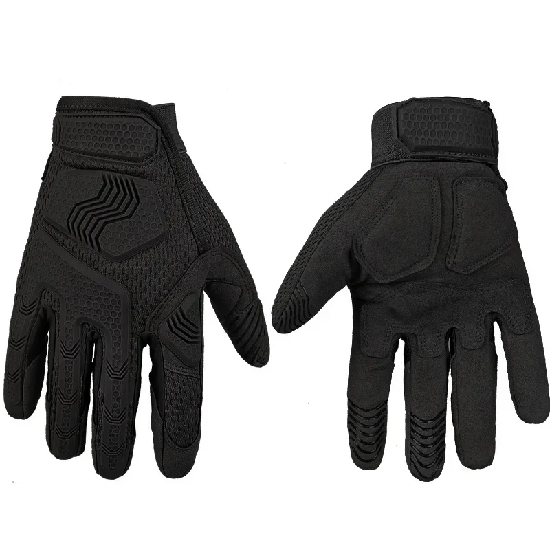 Guantes Airsoft para combate táctico, guantes con pantalla táctil, equipo de protección para tiro, senderismo, caza, manoplas de camuflaje con dedos completos - imagen 5
