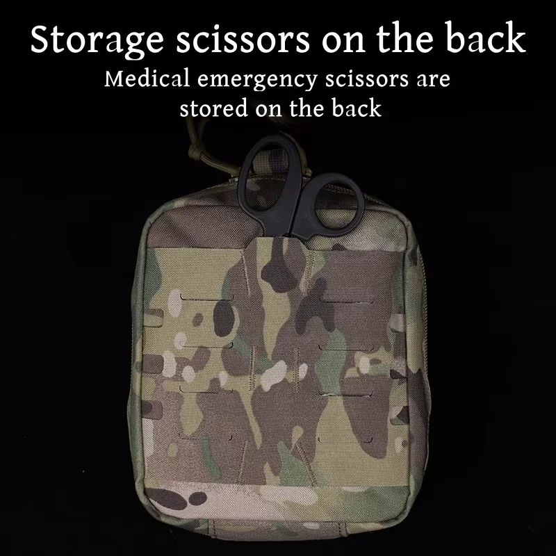 Chaleco exterior Molle botiquín de primeros auxilios mediano botiquín de primeros auxilios EMT botiquín de primeros auxilios para traumatismos de gran capacidad botiquín de primeros auxilios de liberación rápida - imagen 4