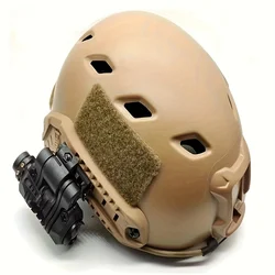 Soporte para linterna para casco, abrazadera de luz de plástico multiángulo de 25mm con llave, montaje en riel lateral, accesorio rápido para casco