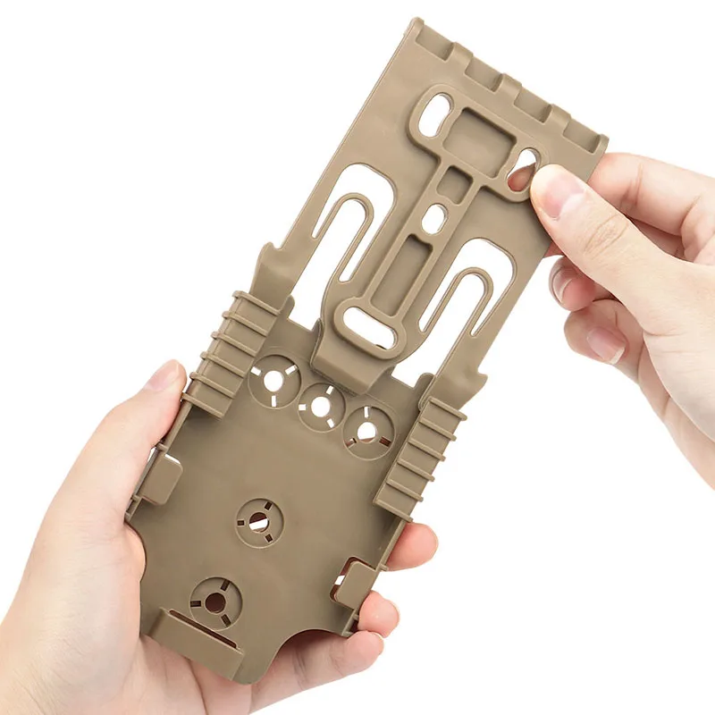 Hebilla de liberación rápida táctica Airsoft, placa de conexión, adaptador de funda de pistola para accesorios de pistola Glock - imagen 2