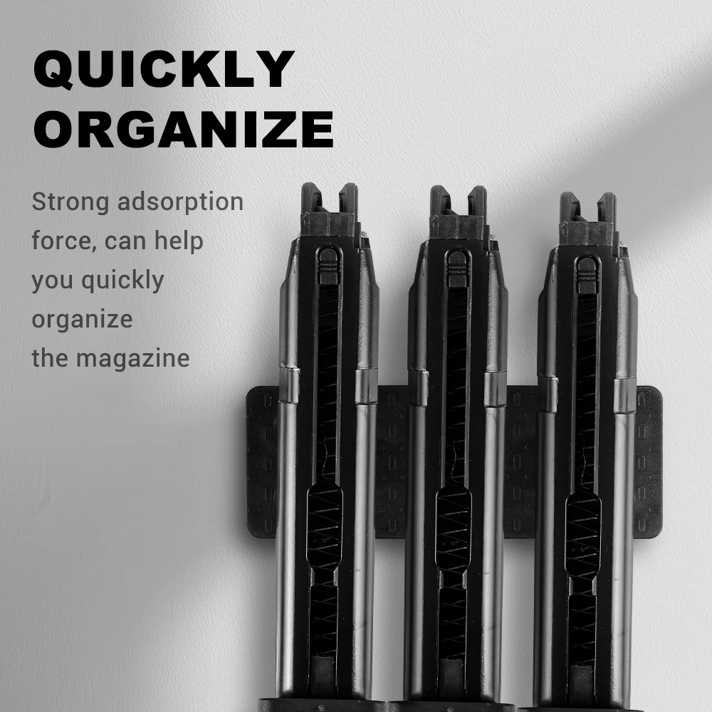 Soporte magnético para pistola de 42 libras, estante magnético para pistola Glock, soporte para revistas para Rifle, escritorio de pared del coche, organizador de gabinete seguro - imagen 2
