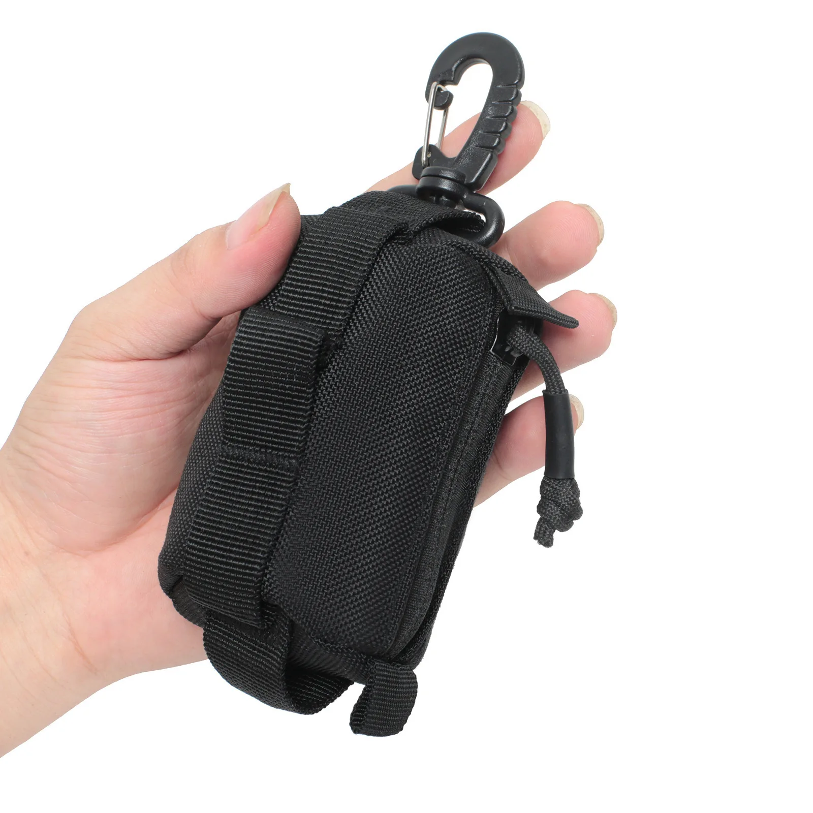 Mini monederos portátiles, llavero, cartera táctica mejorada, bolsillo para hombres, riñonera EDC con Clip - imagen 3