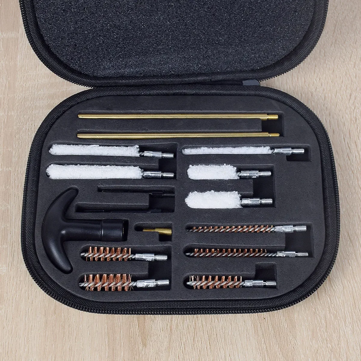 Kit de limpieza de pistola profesional Universal táctico, 16 Uds., juego de cepillos de pistola para accesorios de limpieza de calibre.22.38 9mm.40.45 - imagen 2
