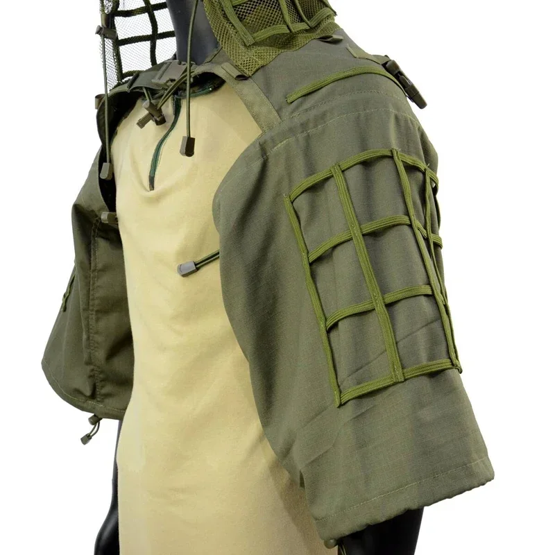 Traje Ghillie camuflaje para francotirador – Capucha caza y airsoft - imagen 5