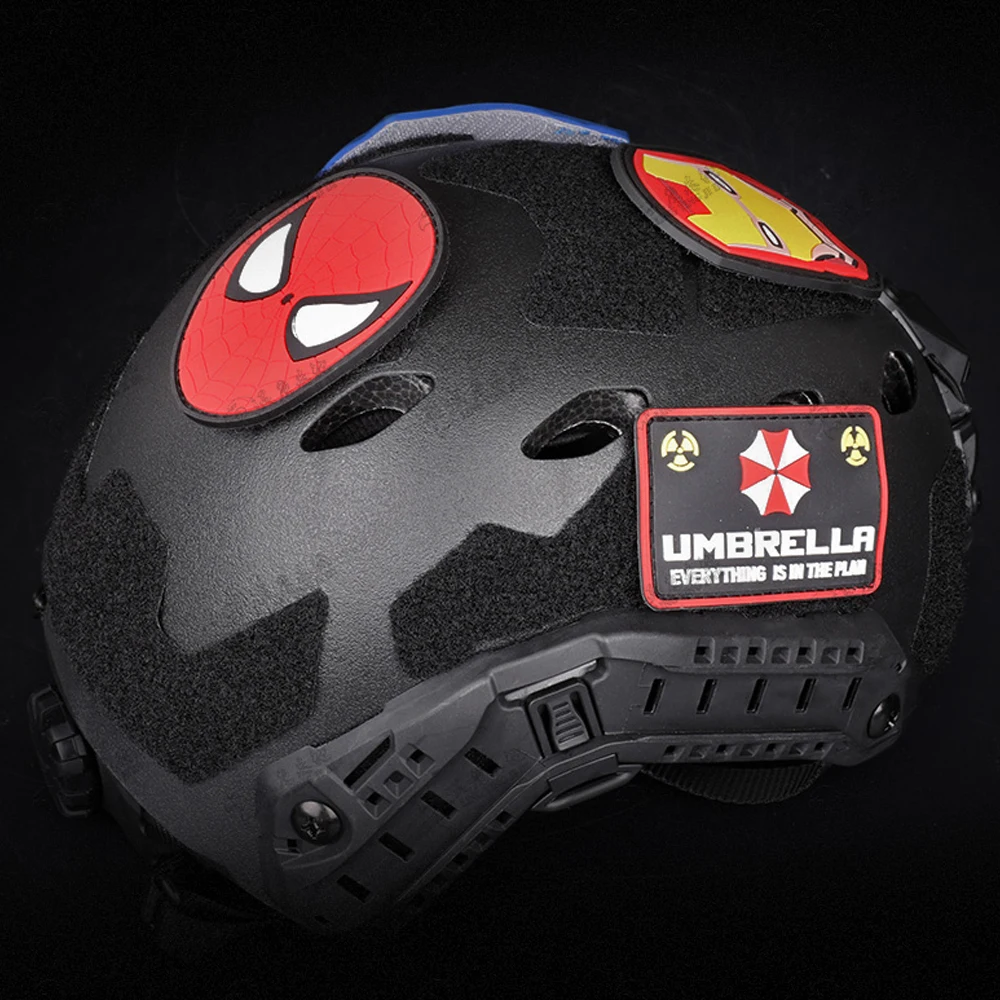 Casco Airsoft táctico de alta definición, conjunto de auriculares, máscara de media cara, gafas, conjunto de casco con casco rápido, juego de luz de Flash - imagen 2