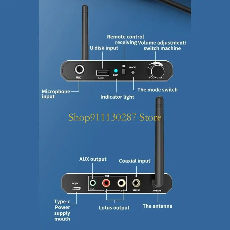 Adaptador convertidor J1HC r DAC Coaxial a R/L Adaptador auxiliar 3,5 mm compatible con disco U - imagen 5