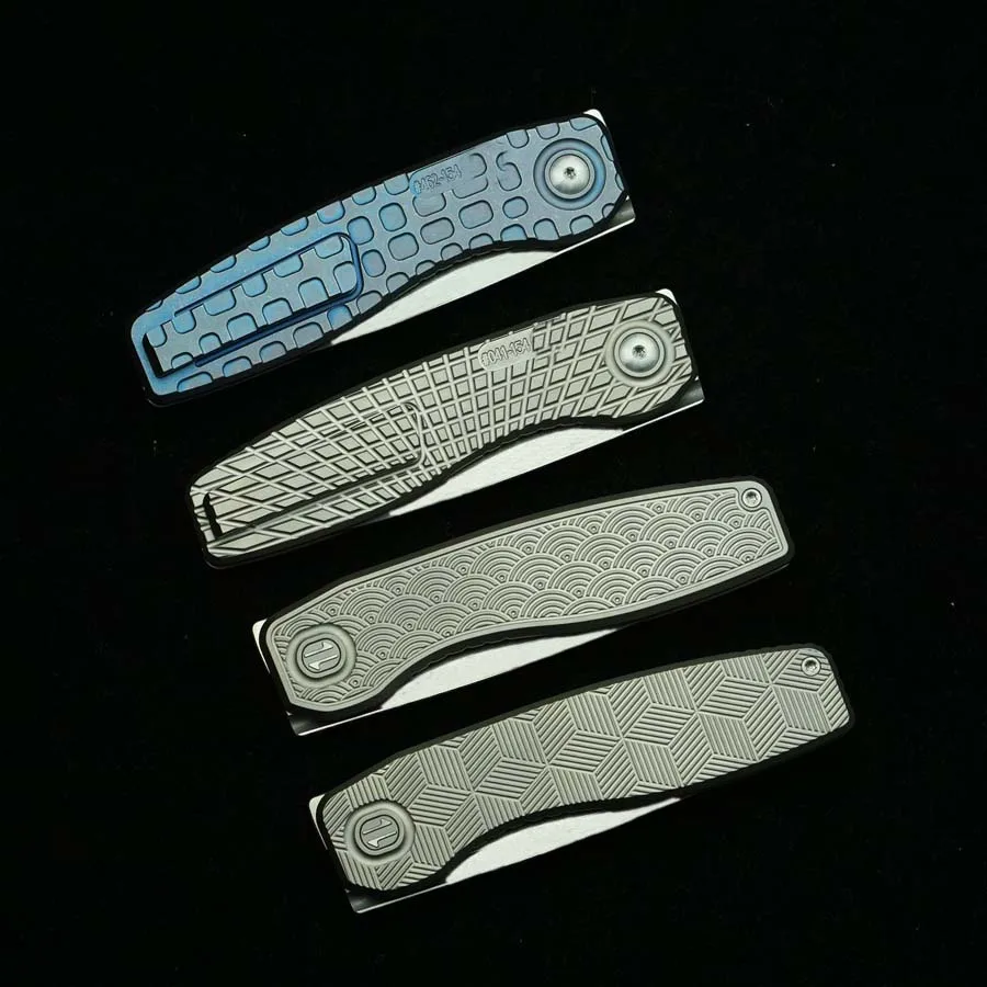 Navaja plegable EDC con mango de titanio y rodamientos cerámicos - imagen 4