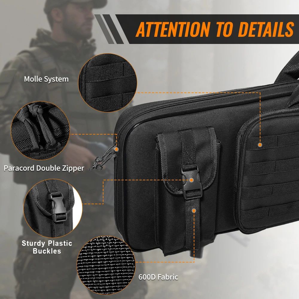 Funda blanda táctica para rifle y escopeta – Bolsa de transporte - imagen 3