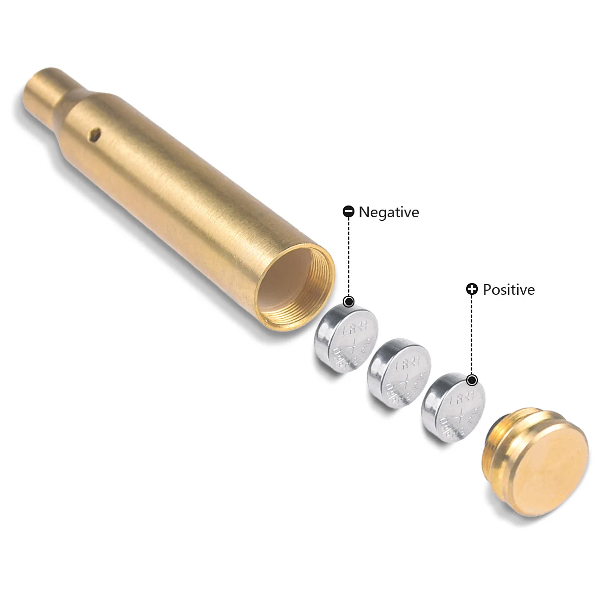 Poresighter láser rojo táctico, varios calibres, 40/.45/.222/.223/.308/300WIN/9mm/12GA/20GA/7,62/5,45x39/7,62x54, bala de entrenamiento - imagen 4