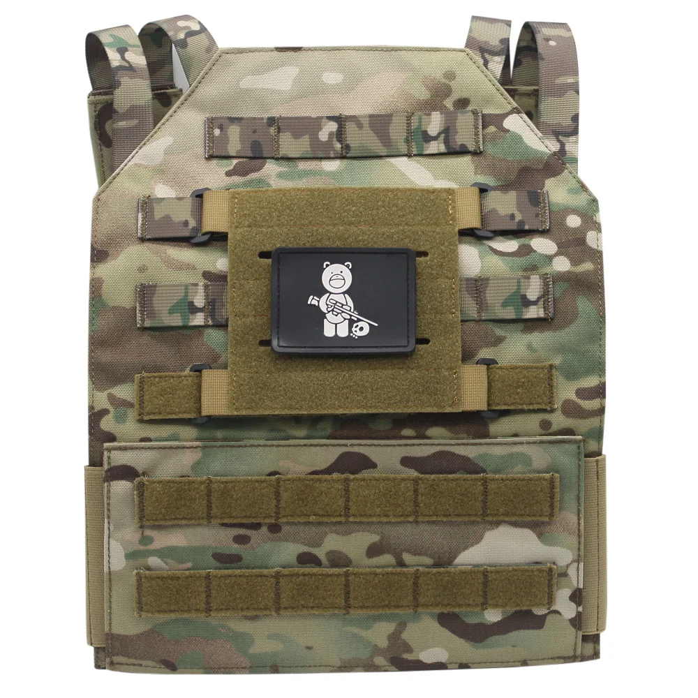 Parche de chaleco táctico, adaptador de sistema Molle, convertidor de gancho y bucle para atadura de parches de identificación, insignia de parche DIY - imagen 2