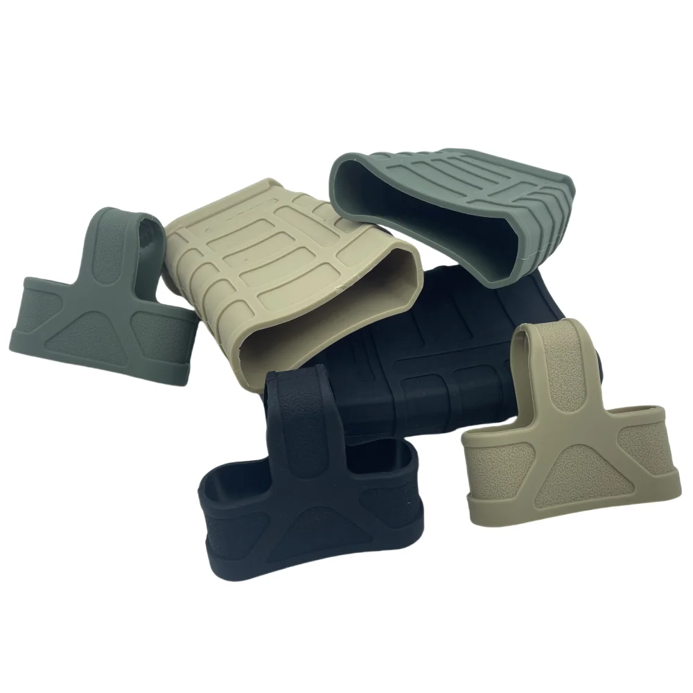 Funda de goma táctica M4/M16 para revista rápida, funda para bolsa Mag 5,56, funda antideslizante de goma, cartucho para pistola Airsoft, accesorios de caza - imagen 2