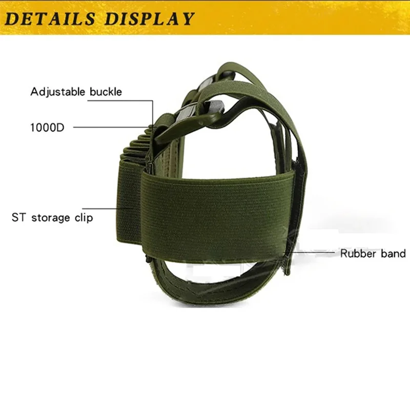 OPHIDIAN Nylon calibre 12 7 bolsas redondas de munición Mag para escopeta soporte de carcasa de bala accesorios de caza revista al aire libre - imagen 4