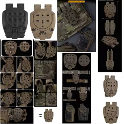 GameTactical Kit desconexión rápida MOLLE – Adaptador giratorio para funda
