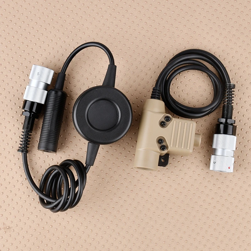 WADSN-enchufe de aviación Kenwood PTT Versión Civil, adaptador de auriculares compatible con U94 Baofeng walkie-talkie, PRC-148/PRC-152, modelo simulado - imagen 3