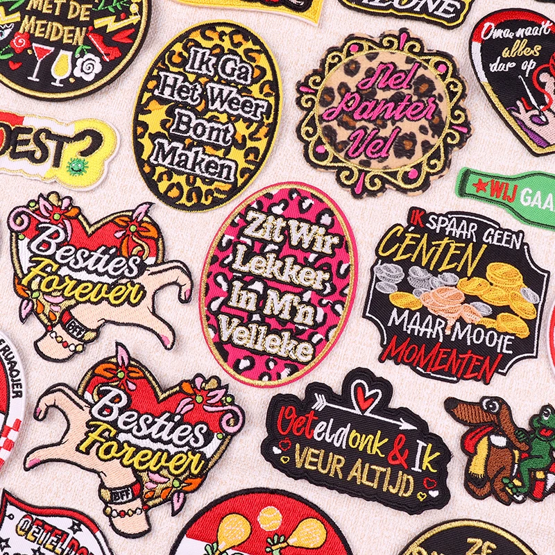 Parches bordados con emblema de Oeteldonk de Países Bajos, parches para planchar para ropa, parche bordado de Carnaval de Países Bajos, regalos, novedad de 2026 - imagen 2