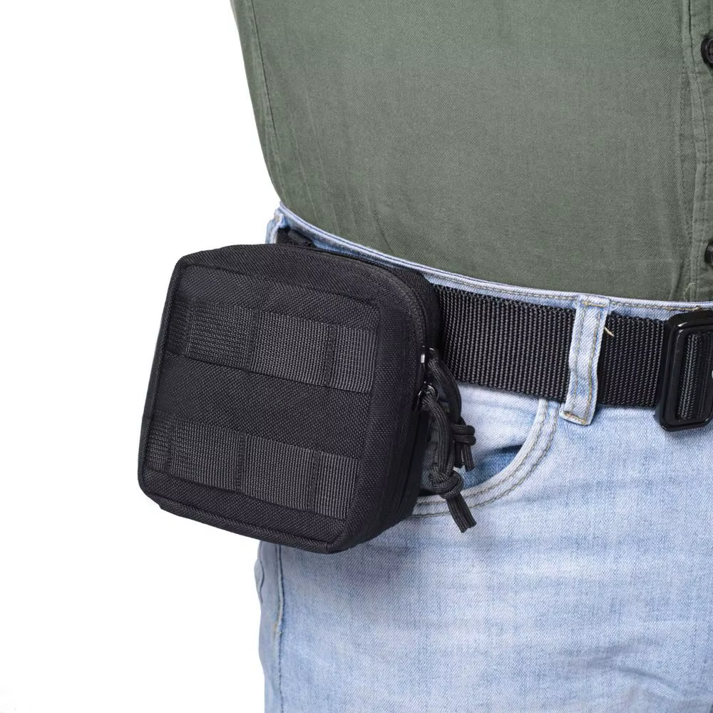Riñonera Mini EDC MOLLE de dos piezas, bolsa de utilidad para cuchillo/linterna, paquete de cinturón de caza para senderismo al aire libre - imagen 2