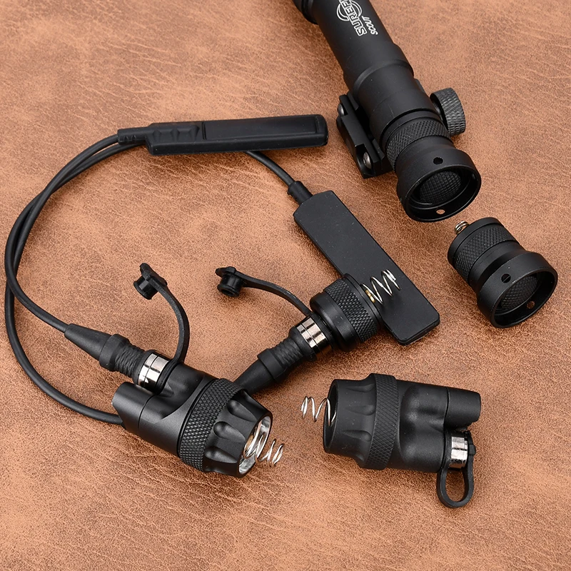 Interruptor de Aluminio para Linterna Serie SF M300 M600, Cubierta de Repuesto para Interruptor de Extremo de Linterna, Accesorio para M600C M300A Scoutlight - imagen 2