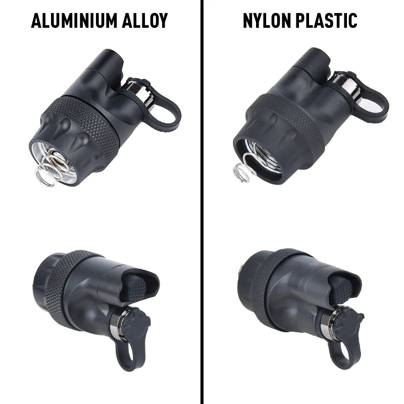 WADSN Airsoft M600 M300 Surefir linterna táctica PLH-V2 linterna tapa trasera interruptor Scout luz tapa de extremo de Metal interruptor de presión - imagen 4
