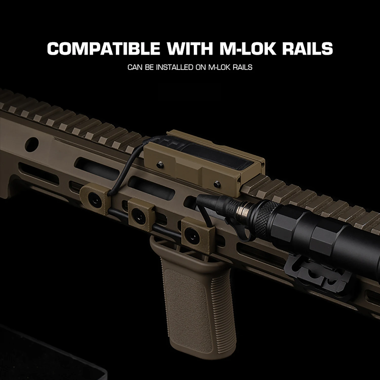 3 unids/set linterna luz láser Mlok sistema de guía de alambre abrazadera de Cable gestión de Clip accesorios fijos - imagen 3