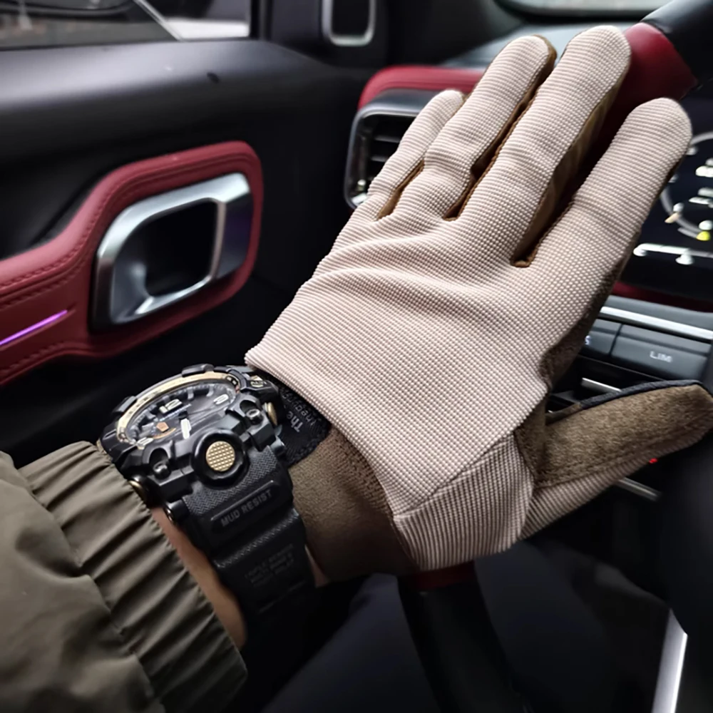 Guante táctico para exteriores remasterizado TGG, entrenamiento de verano, pantalla táctil, Camping, montar, transpirable, ligero, antideslizante - imagen 4