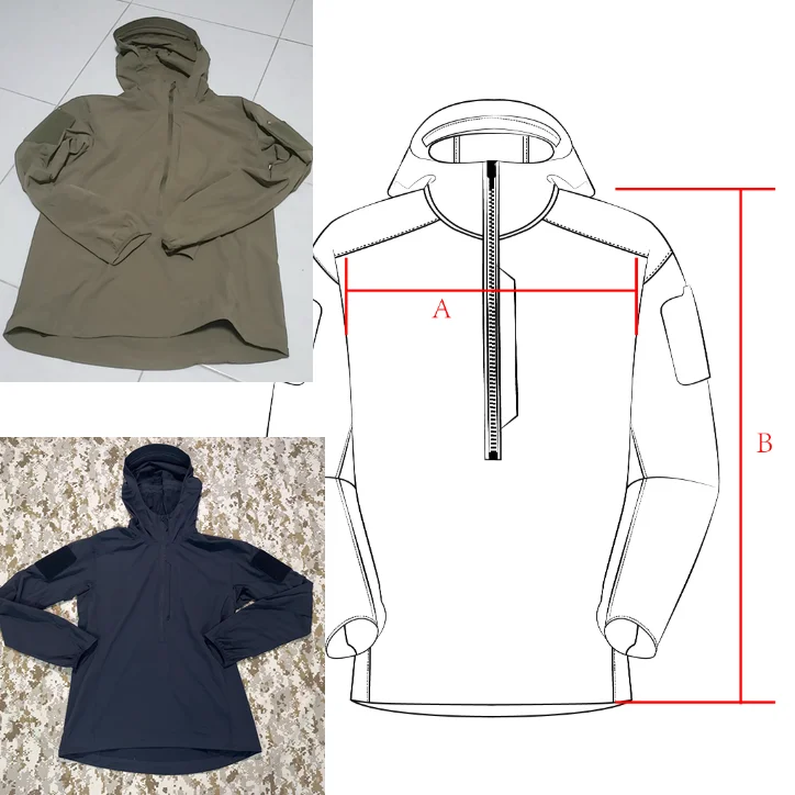 Versión refinada L-E-A-F sudadera con capucha cortavientos de piel superior de concha suave y ligera