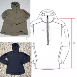 L-E-A-F sudadera softshell con capucha cortavientos ligera