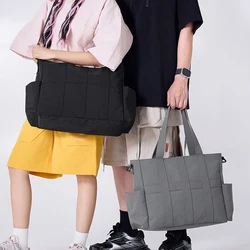 Bolsa de lona de viaje para gimnasio, gran capacidad, para viajes de negocios cortos al aire libre, Camping, ocio, Academia, estudiantes, bolsos de hombro tipo bandolera