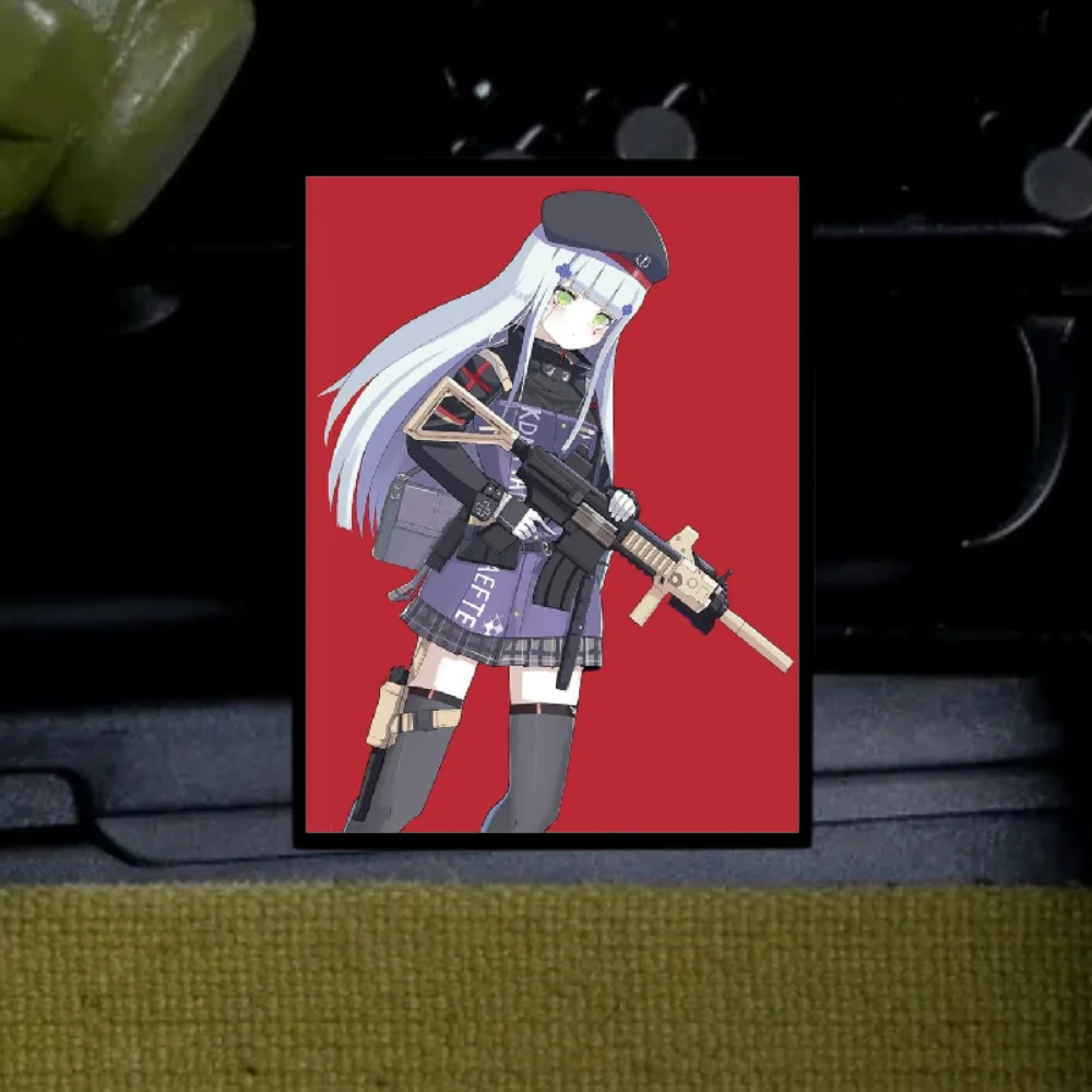 Parche estampado de insignia de moral de primera línea para niña, brazalete táctico de Anime Pretty Girl, mochila militar, pegatina de accesorios con gancho y bucle - imagen 5