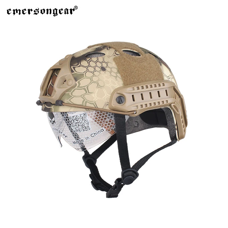Casco táctico rápido Emersongear con gafas protectoras Airsoft - imagen 2