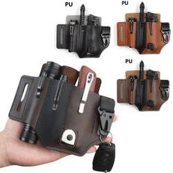 Bolso táctico de cadera en cuero – Riñonera EDC para herramientas