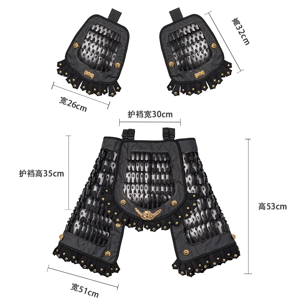 Armadura táctica a escala de dragón, conjunto completo con hombreras, Protector de falda, Protector de combate samurái de caballero Medieval - imagen 4