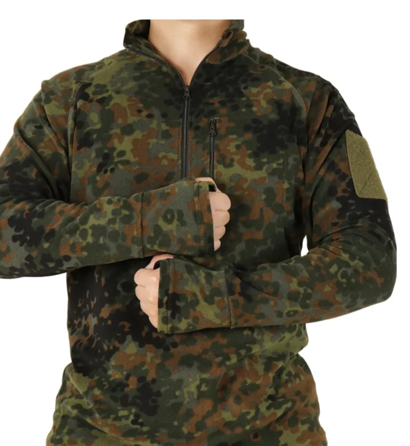 Suéter táctico al aire libre para ir al trabajo, Top transpirable de lana, ropa de lana cálida de alto rendimiento - imagen 4