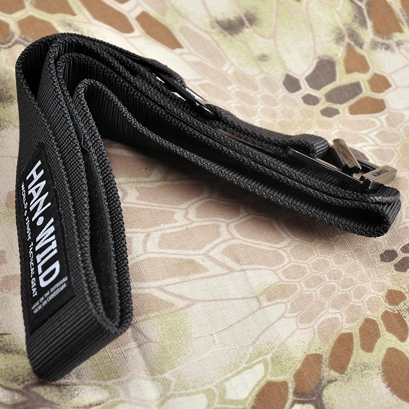 HAN WILD-cinturones de correas de nailon para hombre, cinturón táctico de tela informal de lona, accesorios de alta calidad, correa de cintura para exteriores - imagen 4