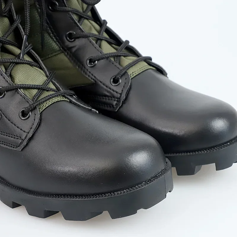 Botas impermeables con cordones para hombre, zapatos transpirables de lona, camuflaje, combate táctico, desierto, Invierno - imagen 5