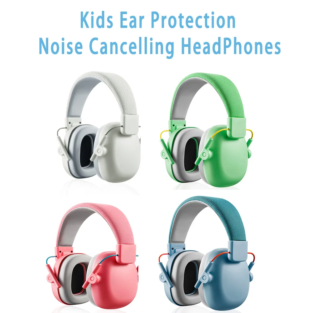 Auriculares con cancelación de ruido y protección auditiva para niños, orejeras de protección auditiva SNR 27dB para niños pequeños