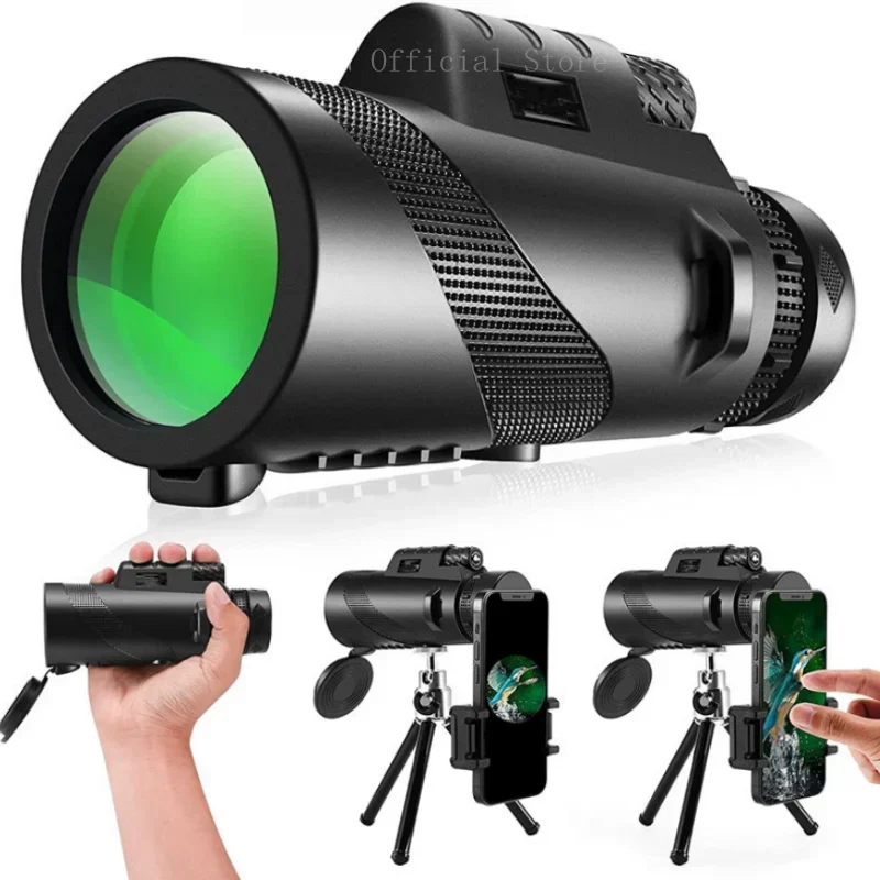Telescopio portátil con Zoom HD de 5000M, plegable de larga distancia, Mini telescopio potente para caza, deportes, Camping al aire libre, Viajes - imagen 2
