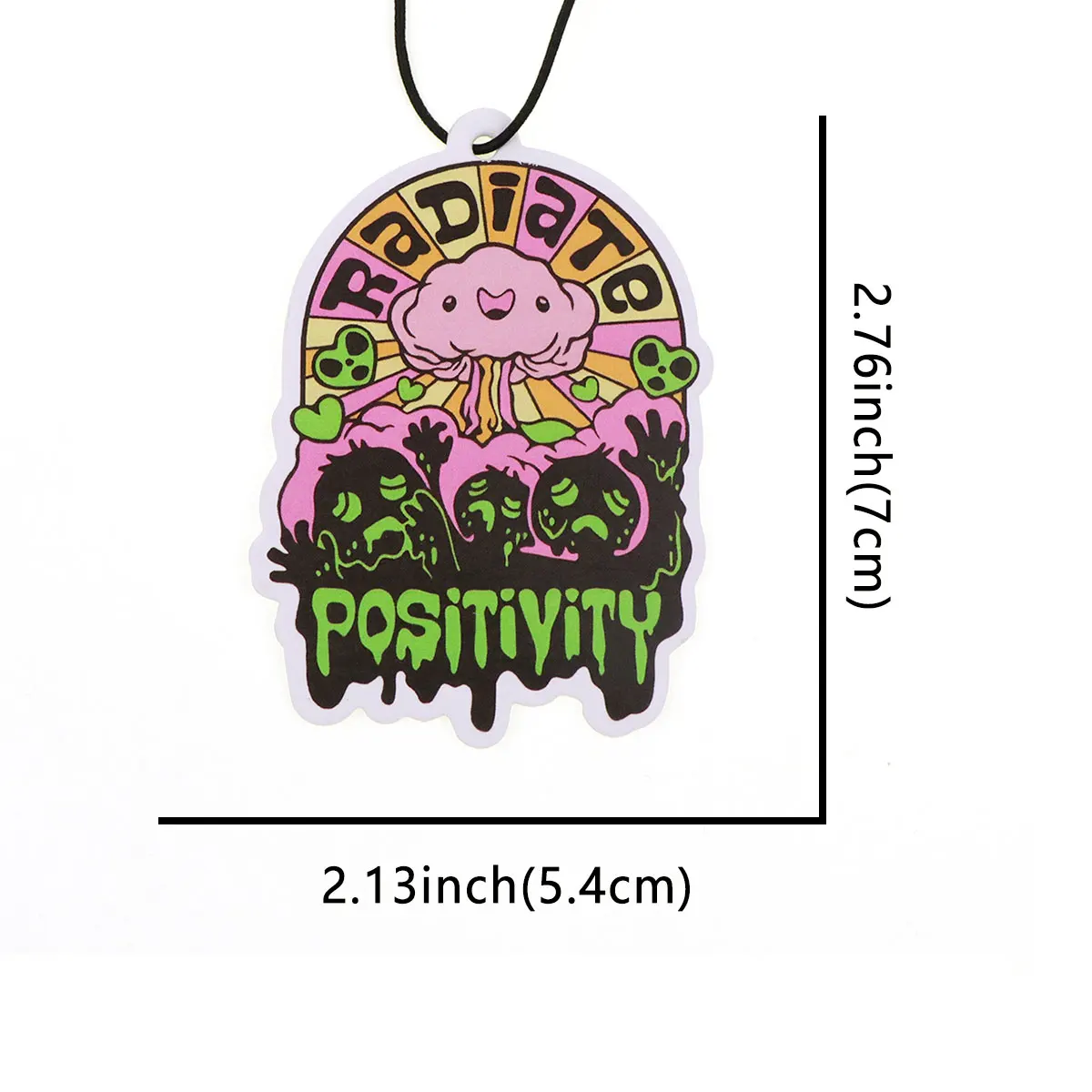 Citas de energía positiva, tabletas de aromaterapia para coche, colgante Interior de coche, ambientador, decoración colgante para espejo retrovisor - imagen 3