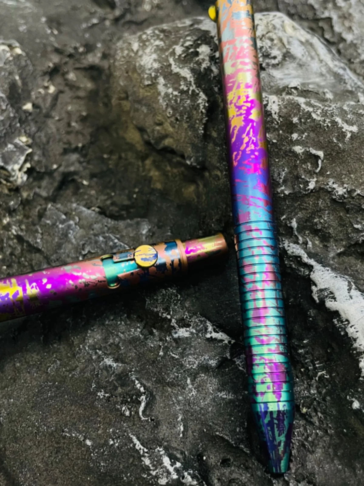 Bolígrafo de escritura de perno de aleación de titanio de Color para exteriores - imagen 3