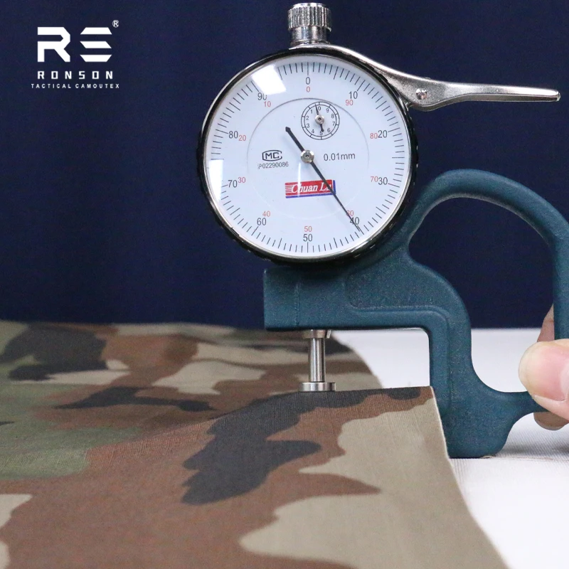 Tela a cuadros de algodón y nailon de camuflaje de estilo europeo francés - imagen 2